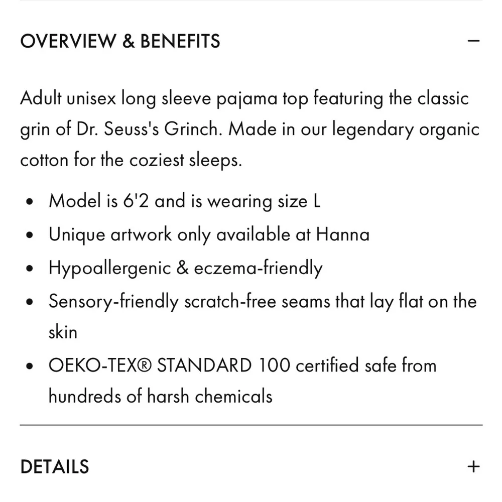 Hanna Andersson Dr. Seuss Grinch PJ Top - Picture 11 of 12